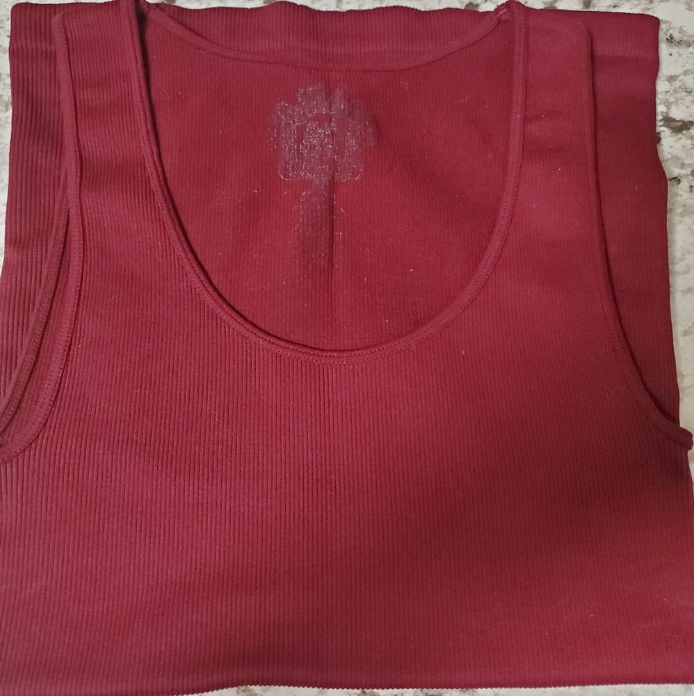 Women's Original Seamless Ribbed Wine Tank Top